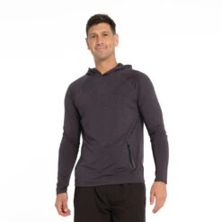 Mens Active Jersey Hoodie - Phantom