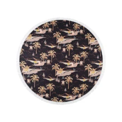 Round Surf Spray Towel