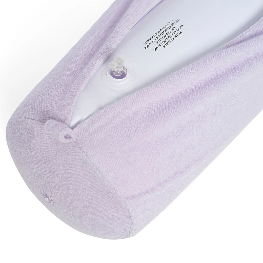 Terry Towelling Inflatable Beach Pillow - Purple Heather - Image 3