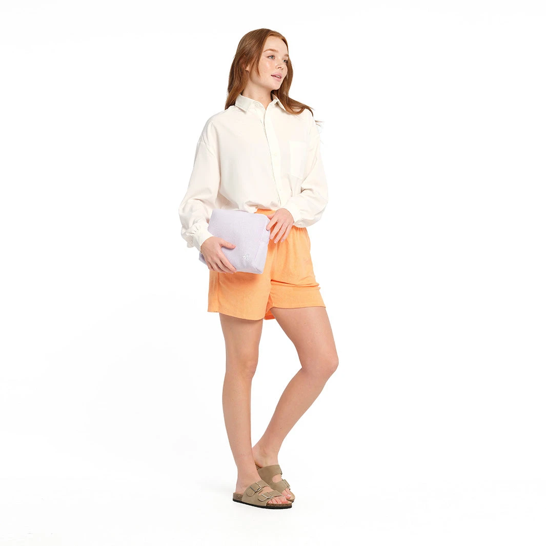 Terry Towelling Pouch - Purple Heather - Image 2