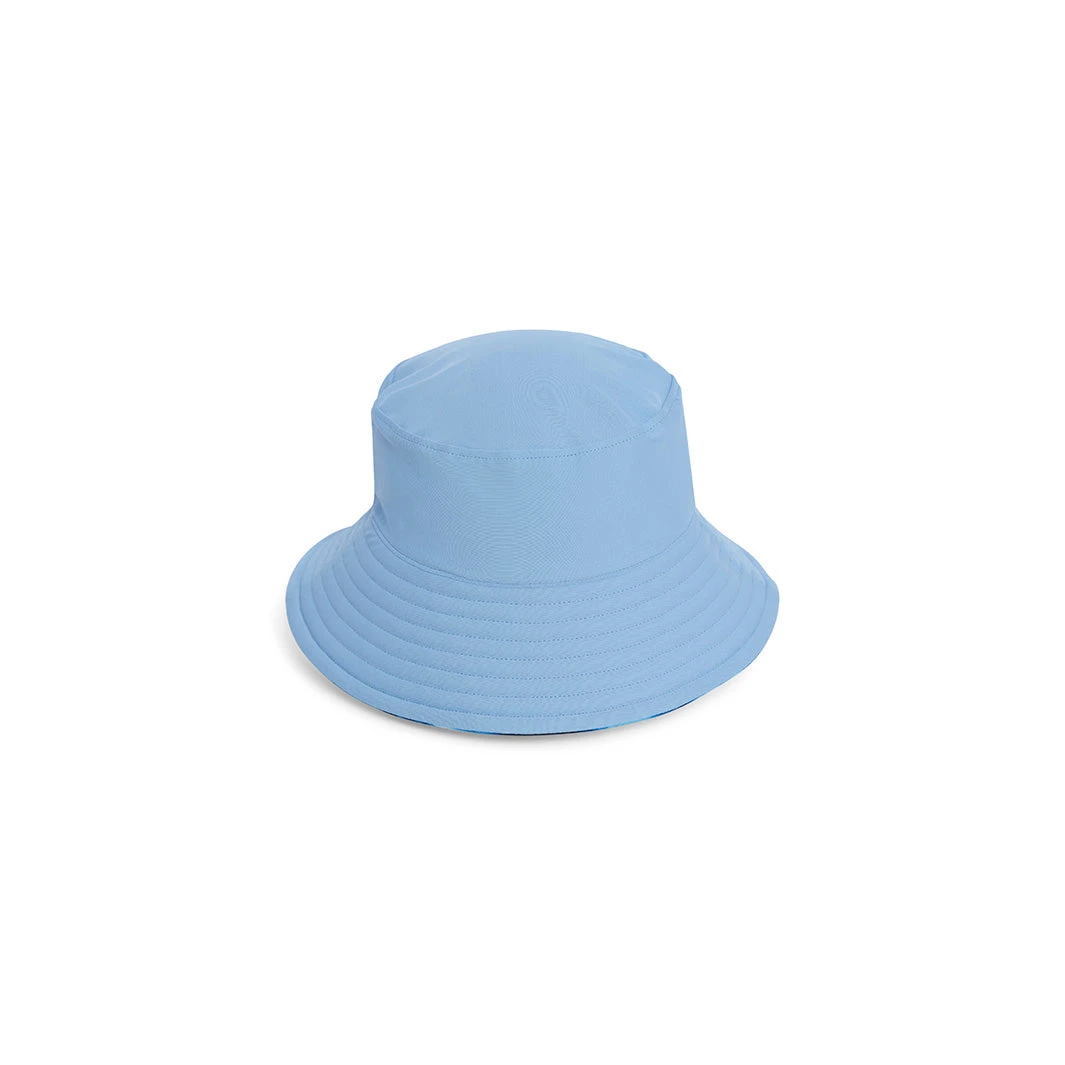 Infant Blue Tie Dye Bucket Swim Hat - Image 4