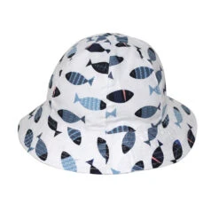 Levi Bucket Hat - Blue Fish