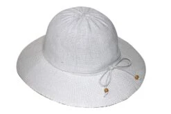 Juanita Capeline Hat - White