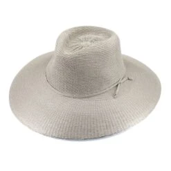 Marie Wide Brim Fedora Hat - Stone
