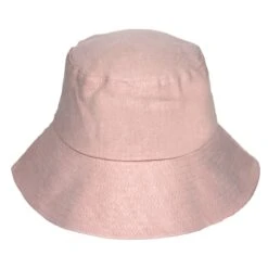 Sadie Linen Bucket Hat - Pink