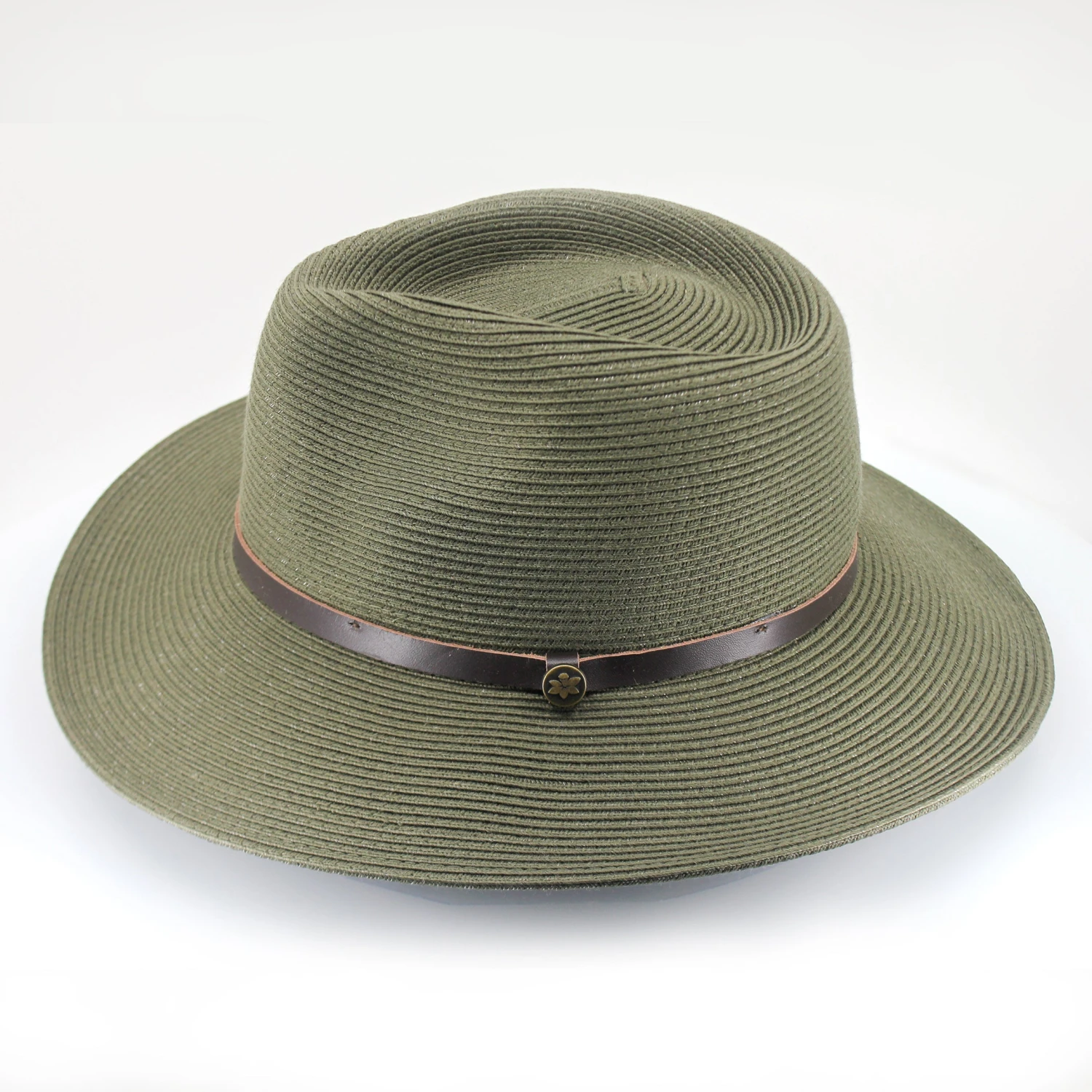 Darby Fedora Hat - Dark Khaki - Image 4