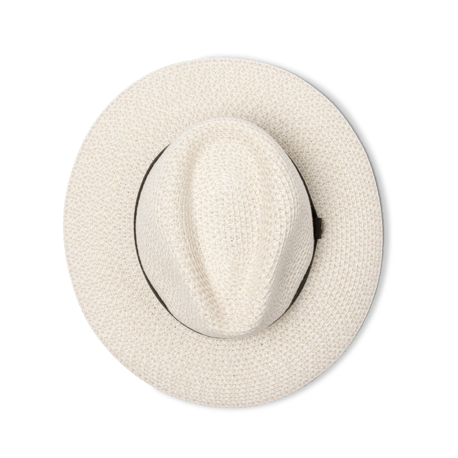 Outback Lightweight Fedora Hat - Ivory/Black - Image 3